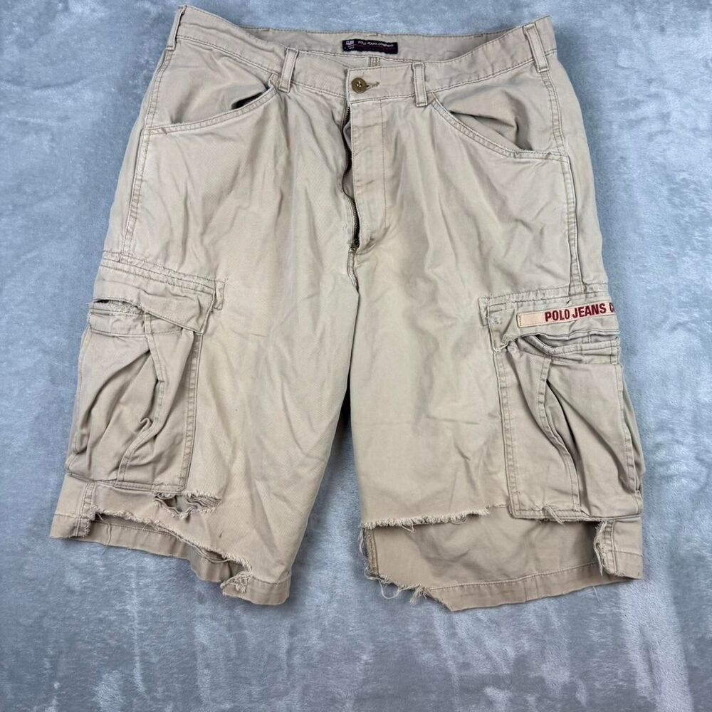 Polo-ralph-lauren Men's Tan and Cream Shorts